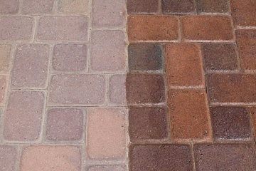 sealed & unsealed pavers